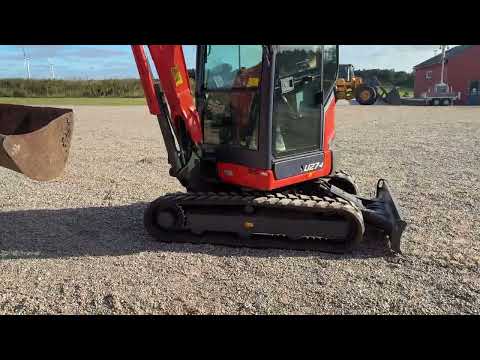 Video: Kubota U27-4 minigravemaskine med planerskovl 1