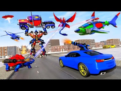 Angry Shark attack games like robot fighting game as robot car transform games offline game vk