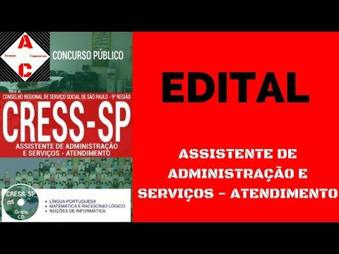 Concurso CRESS-SP 2018 - Assistente de Administração e Serviços - Atendimento