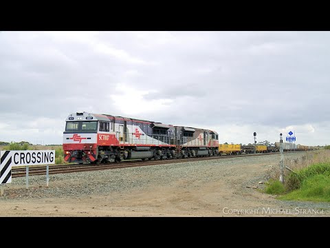 SCT 7AM9 Freight Train With Only Steel Wagons! (24/9/2022) - PoathTV Australian Railways