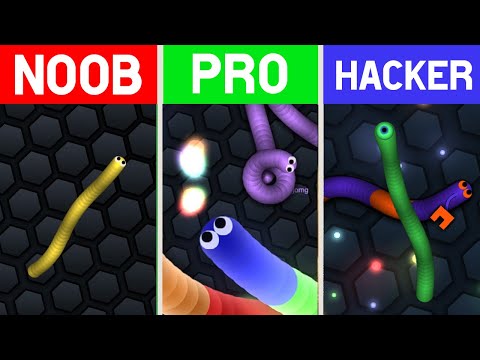 NOOB VS PRO VS HACKER IN SLITHER.IO