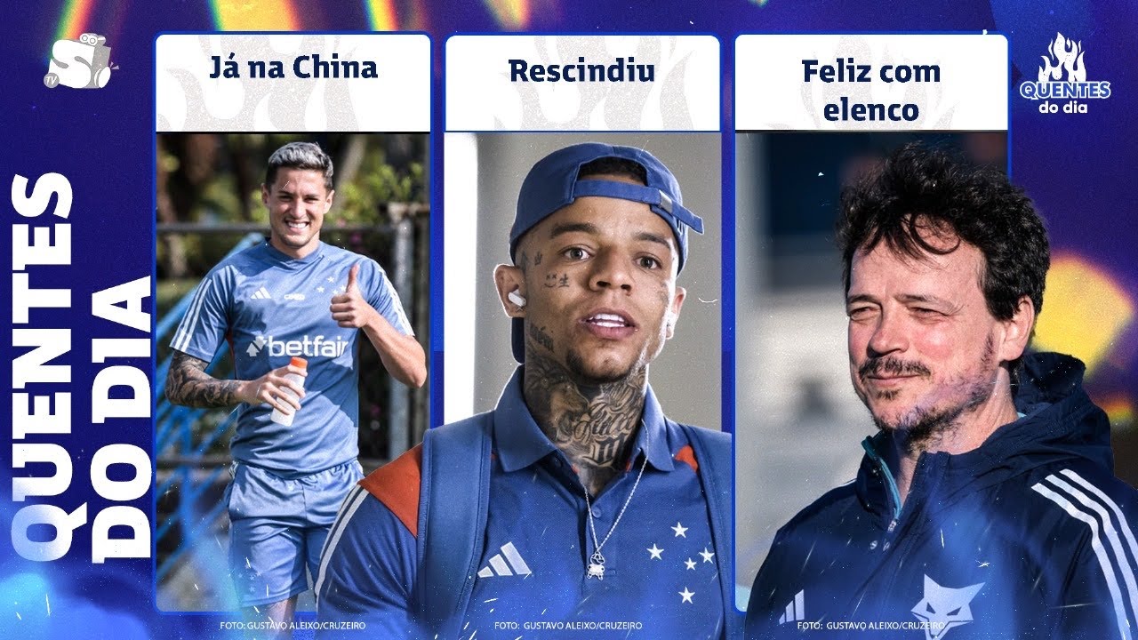CRUZEIRO PRÓXIMO DE ANUNCIAR VENDA DE MEIA • ATACANTE RESCINDIU • QUAL O PRIMEIRO TIME DE DINIZ?