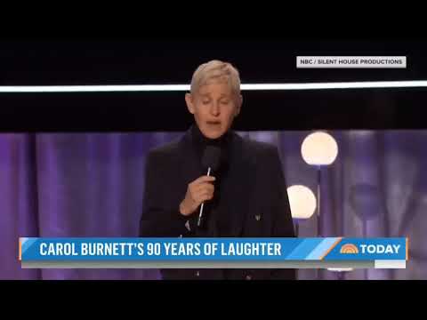 Join Ellen DeGeneres for “A look at Carol Burnett's 90 years of laughter“ ☺️