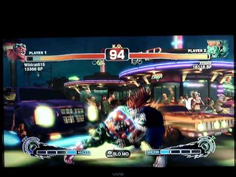 SSF4: Wildcat815 (Hakan) vs yosabi (Blanka) - Japanese XBL ranked