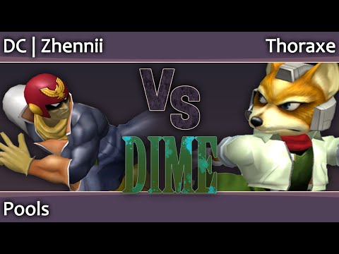 DIME13 Melee - DC Zhennii (C Falcon) vs Thoraxe (Fox) - Pools