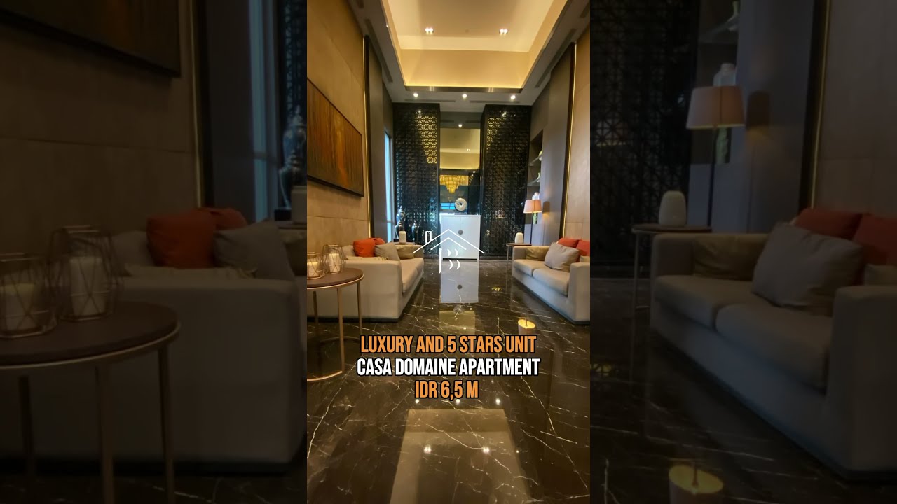 For Sale Apartment Casa Domaine Best Price And Best Investment In Central Jakarta (Cbd) Luxury Facilities And Interior