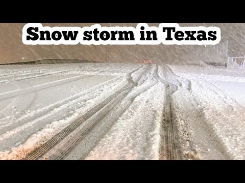 Heavy snow storm in Texas 10 jan 2021