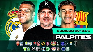 PALPITES DE FUTEBOL PARA 26 10 2025 (DOMINGO) | Boleiros Tips