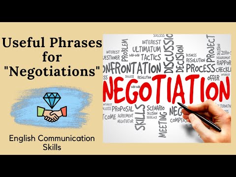 Useful Phrases for Negotiations / Negotiation skills