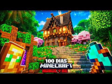 SOBREVIVI 100 DIAS NA JUNGLE DO MINECRAFT HARDCORE EM DUPLA - O FILME