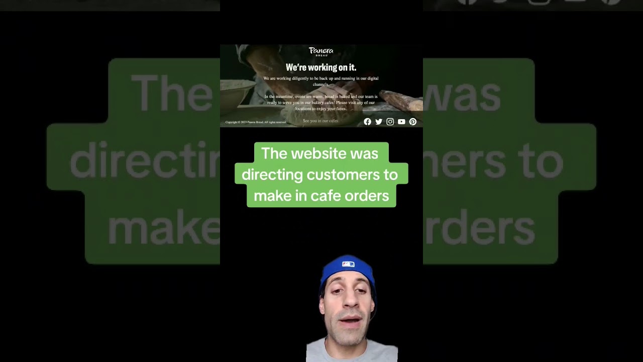 #panera is facing a full outage causing online ordering, the website and app to go down #panerabread