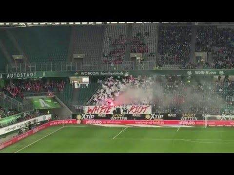 VfL Wolfsburg - Mainz 05 Pyro 09.04.2016