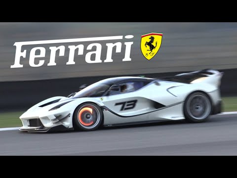 Ferrari FXX K Evo at Sunset! - Hot Glowing Brakes, Flames & Loud V12 Sounds!