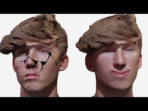 Clean and Smooth Photoscans in Blender