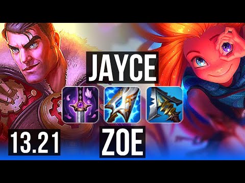 JAYCE vs ZOE (MID) | Comeback, Rank 5 Jayce, 12/3/10, Godlike, Rank 24 | NA Challenger | 13.21
