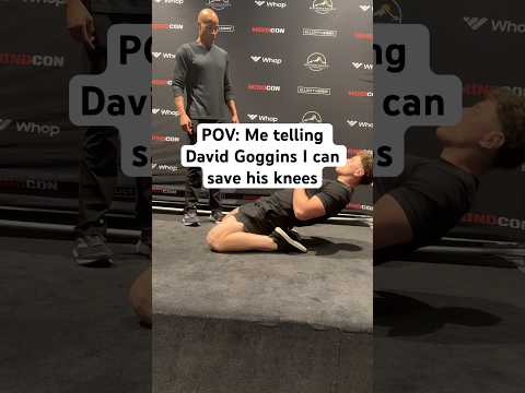 Telling David Goggins I Can Save His Knees