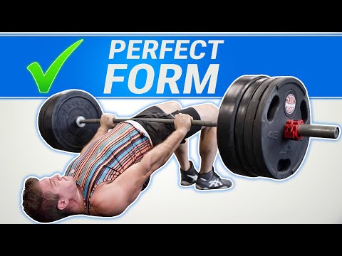 barbell glute bridge