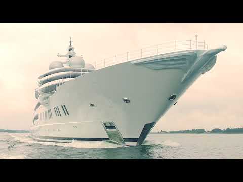 Lürssen's motor yacht AMADEA (Project Mistral) on sea trials
