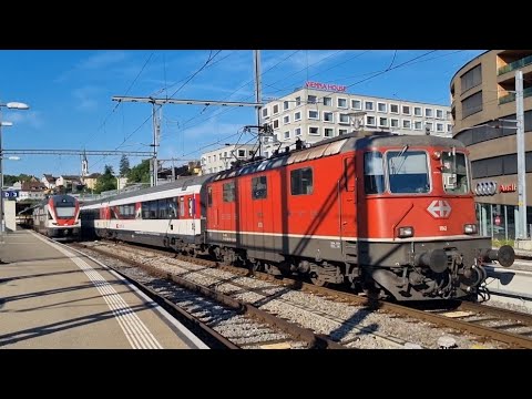 SBB Re 420 mit Intercity abfahrt in Schaffhausen