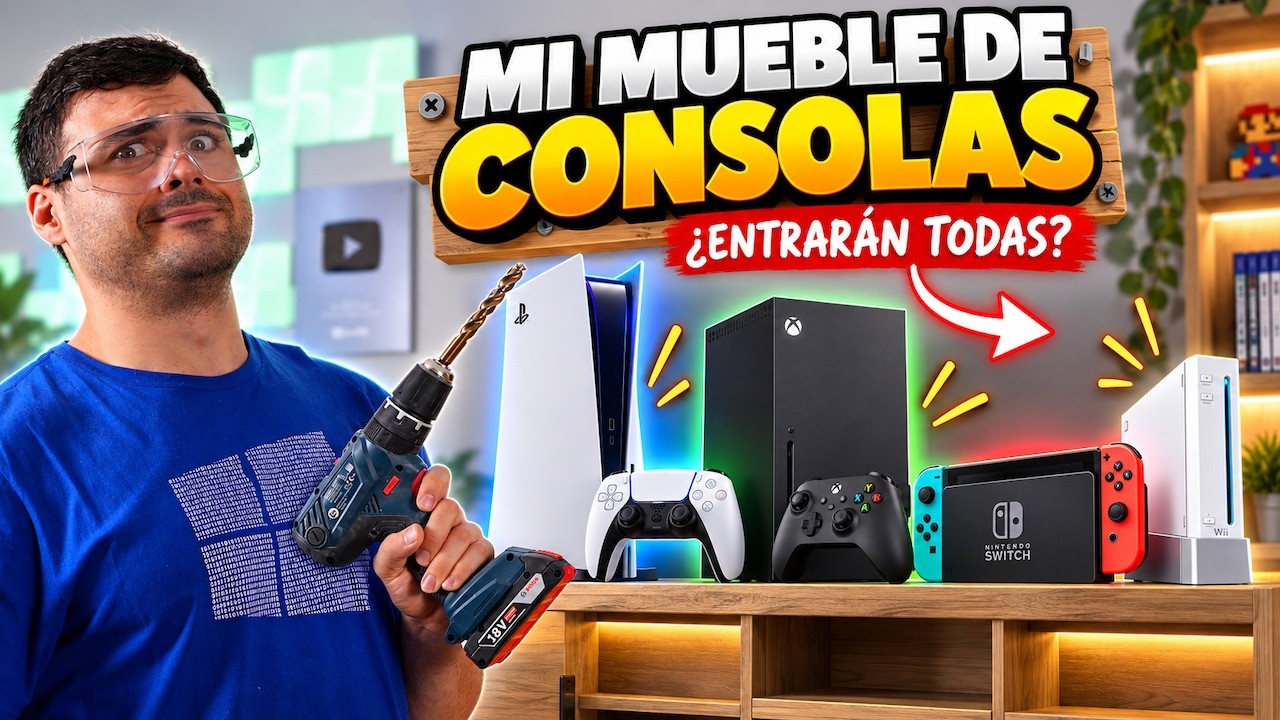 15 CONSOLAS en un SOLO MUEBLE… , Asi lo he fabricado!