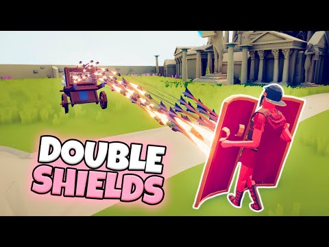 DOUBLE SHIELDS VS EVERY RANGED UNIT | TABS MODDED GAMEPLAY