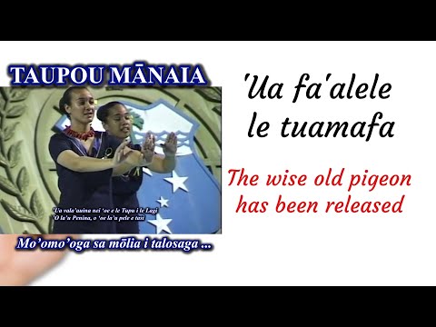TAUPOU MANAIA : Mo'omo'oga sa mōlia i Talosaga (with lyrics)