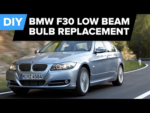 BMW F30 & F31 Low Beam Headlight Bulb Replacement DIY (128i, 328i, 528i, 750Li, M3, M5, M6, & more)