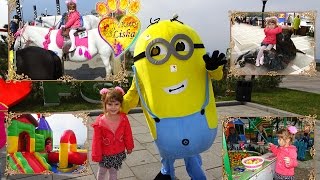№1 Public festival on the waterfront, children's amusement park rides, shows with soap bubbles. ПРАЗДНИК на набережной 2 часть -