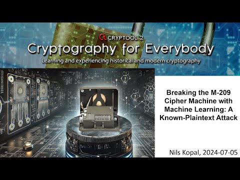 53   Break the M 209 Cipher Machine using Machine Learning in a Known-Plaintext Scenario