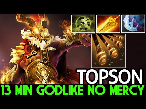 TOPSON [Monkey King] 13 Min Godlike No Mercy Destroy Mid Lane Dota 2