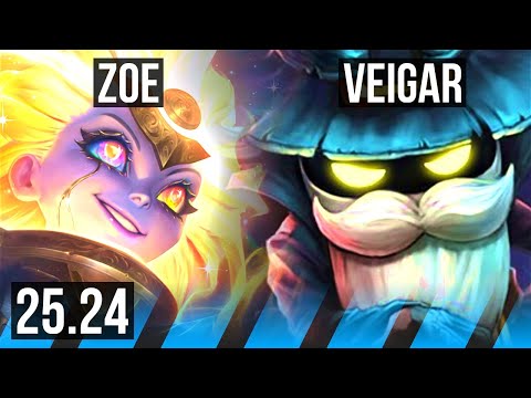 ZOE vs VEIGAR (MID) | Perfect KDA: 15/0/11 | EUW Master | 25.24