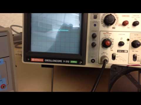 Testing fan on oscilloscope