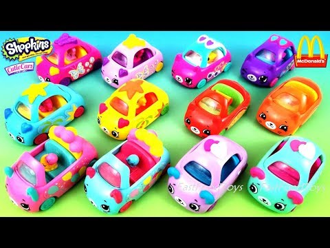 2019 McDONALD'S SHOPKINS CUTIE CARS HAPPY MEAL TOYS FULL SET 12 6 KIDS SPIDER-MAN WORLD USA UNBOXING