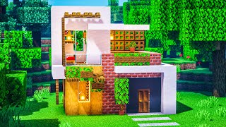 Minecraft: How to Build a Compact Modern House (Tutorial)