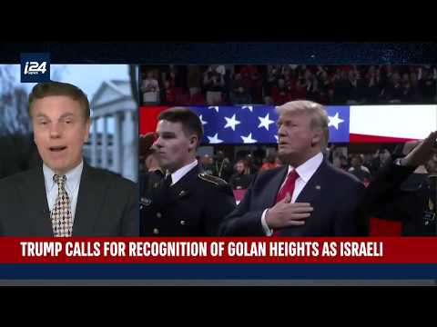 BREAKING USA President Trump recognizes Golen Heights as Israel Territory March 2019 News Video