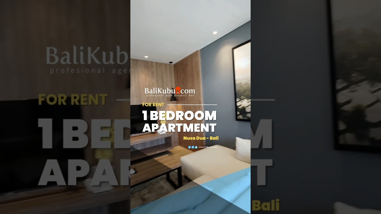 [Amr-196.Plg] Luxury 1BR Apartment Retreat for Monthly Rent in Nusa Dua, Bali