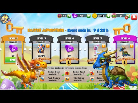 Easter Adventure castle Event-Dragon Mania Legends | Citrine Dragon Breeding Blitz | DML