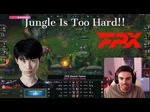 Midbeast Reacts To FPX Doinb Dying to Krugs - Jungle Talon Gameplay!!