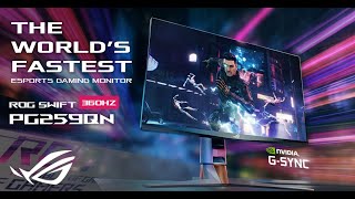 Video 0 of Product ASUS ROG Swift PG259QN (PG259QNR) 360Hz Gaming Monitor