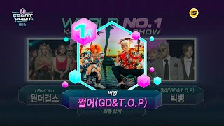 BIGBANG(GD&amp;T.O.P) - &#39;쩔어(ZUTTER)&#39; 0820 M COUNTDOWN : NO.1 OF THE WEEK