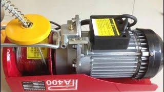 How to repair Mini Electric hoist Winch machinery/ lift barang sederhana/ Restoration electric hoist