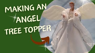 DIY No-Sew Angel Christmas Tree Topper Tutorial