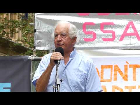 Professor Stuart Rees in solidarity with Julian Assange, 2020-02-24