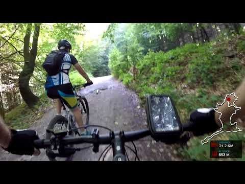 Cycling around The Eye of the Sea, official bike route (blue 2880, green 5876) | MTBSK