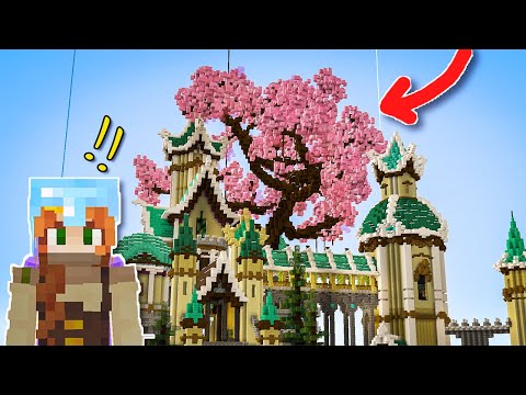 GeminiTay - I Built a MEGA CHERRY TREE in Minecraft Survival - Hermitcraft