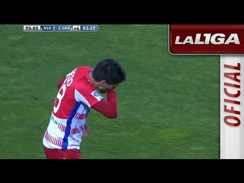 Gol de Recio (2-2) en el Real Sociedad - Granada CF - HD