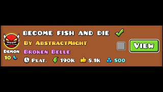 become fish and die // new hardest // 108th demon (first platformer insane demon) // YorkLuiGD
