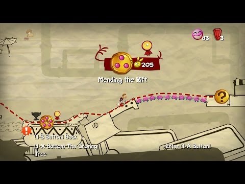 Walkthrough: Rayman Origins 100% - Gourmand Land - Mending the Rift