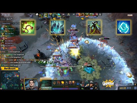 Team Spirit ending a game with a WOMBO COMBO against Gaimin Gladiators