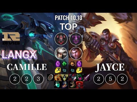 RNG Langx Camille vs Jayce Top - KR Patch 10.13